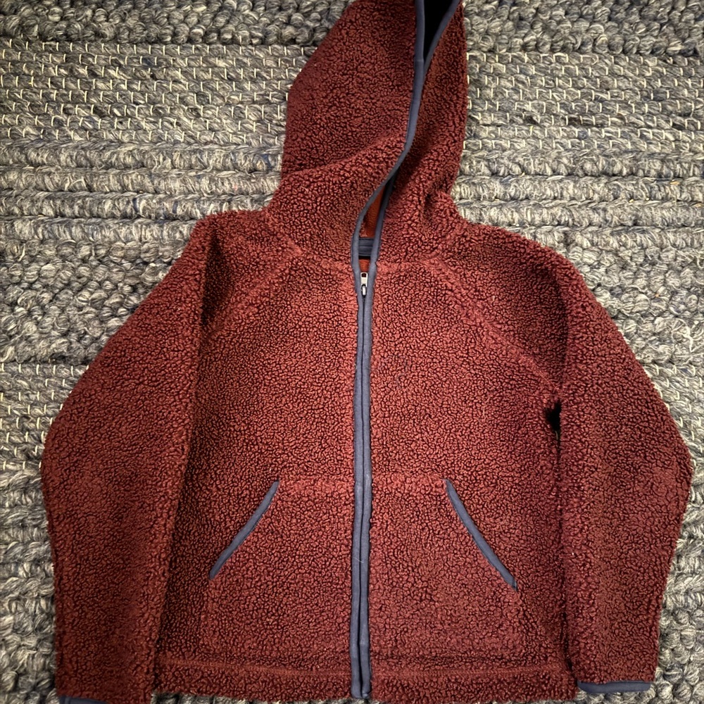 Janie And Jack Boys Unisex Size 3 4 Xsmall Dark Purple Jacket With Hood